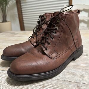 H. S. Trask Leather Chukka Ankle Lace Up Boots Brown Men's Size 8 USA